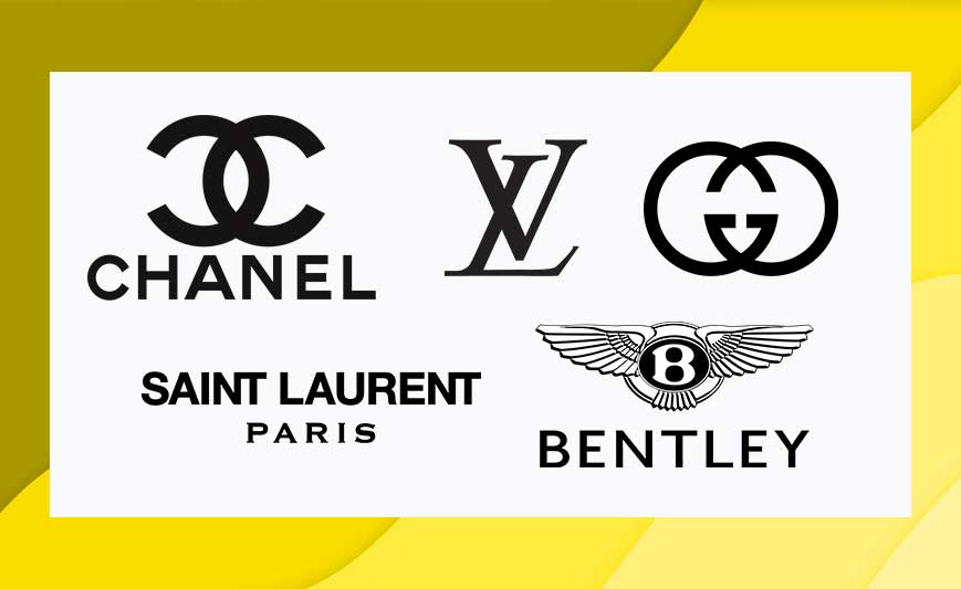 Examples of luxury or high-end logos