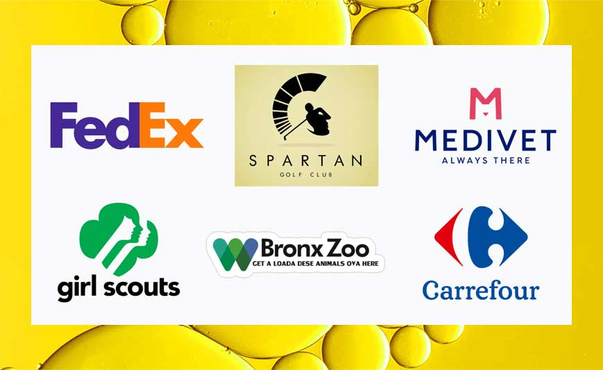 Examples of negative space logos