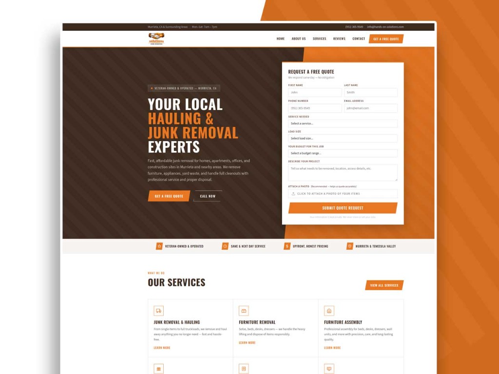 Hands on Solutions website design