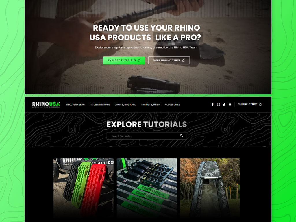 Rhino USA website design