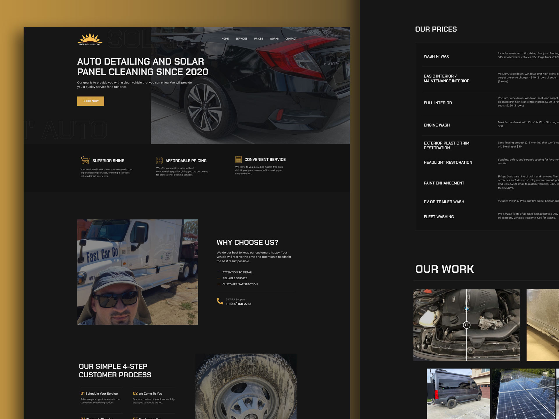 Solar N Auto website design
