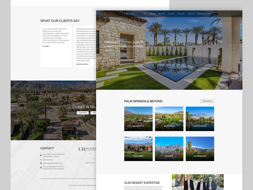 real estate agency website design