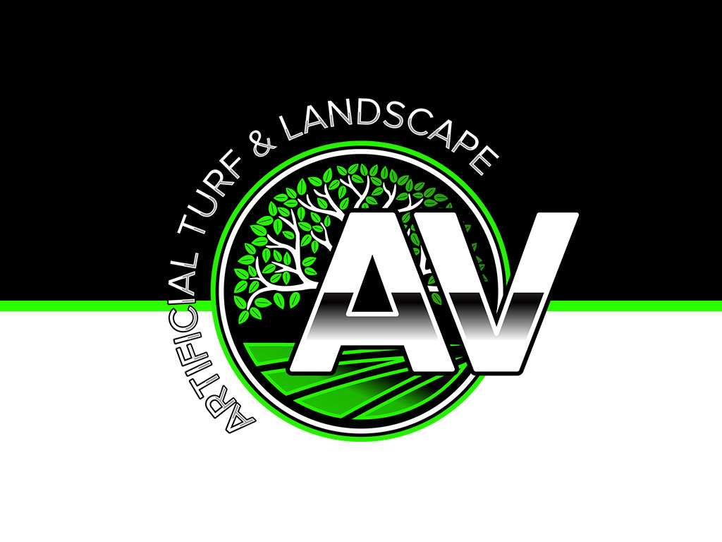 av turf and landscape logo design