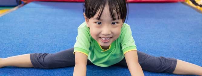 Gymnast in Flip Tumble 1 or 2 at Valley-Wide Elite Athletics